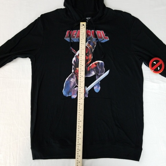 Deadpool Licensed Hooded Fullzip Light Jacket - Picture 8 of 8